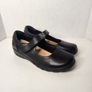 Easy Street Archer Mary Jane Shoes Womens 9 Wide Black